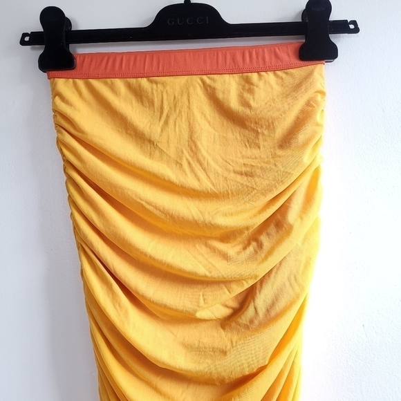 New Simon Miller MESH Stretch Pluto Sunset Orange Maxi Skirt/Swim Cover-Up XS - Picture 12 of 17